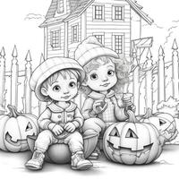 pagine da colorare di halloween foto