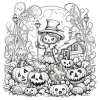 pagine da colorare di halloween foto