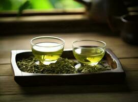 verde tè naturale sfondo foto