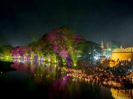 loy Krathong lamphun città foto