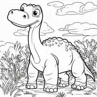 dinosauro colorazione pagine foto