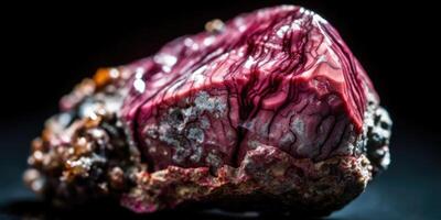 foto di il minerale pietra rodolite avvicinamento, macro. generativo ai