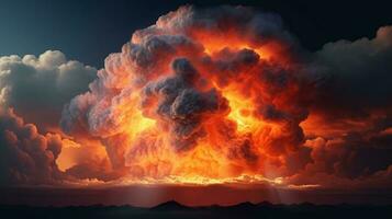 fuoco nube design illustrazione foto