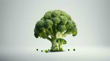 foto di broccoli isolato su bianca sfondo