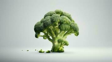 foto di broccoli isolato su bianca sfondo