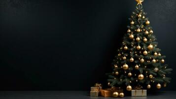 minimalista sfondo con Natale albero foto