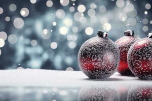 Natale neve palla sfondo sfondo per attività commerciale carte foto