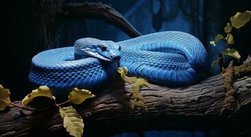 un' blu serpente naturale sfondo foto
