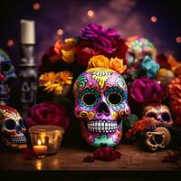 dia de muertos vacanza sfondo foto