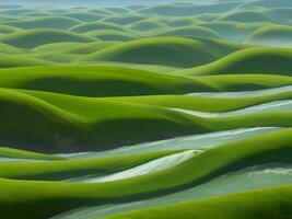 mare spiaggia verde acqua onde illustrazione foto