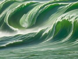 mare spiaggia verde acqua onde illustrazione foto