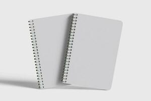 realistico copertina libro bianca colore reso con 3d Software per media presentazione foto