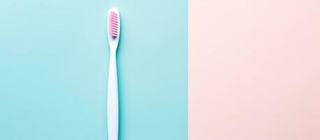 foto di un' spazzolino su un' colorato sfondo, con spazio per testo o design elementi con copia spazio