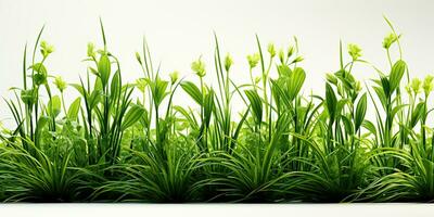 ai generato. ai generativo. natura all'aperto selvaggio verde erba sfondo. pianta campo paesaggio. grafico arte foto