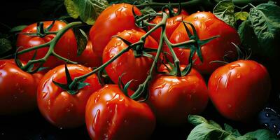 ai generato. ai generativo. molti rosso fresco pomodori verdure agricoltura. grafico arte foto