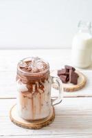 Frappè al cioccolato ghiacciato foto