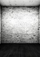 ai generativo ombra su un' mattone parete bianca nero grunge superficie ruvido struttura sfondo Vintage ▾ rustico foto