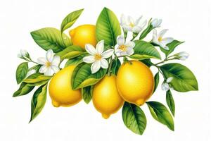 fresco Limone frutta. ai generativo foto