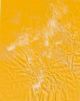 sfondo di struttura di carta stropicciata gialla foto