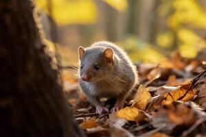 ratto nel natura, nazionale geografia, largo vita animali. ai generato. foto