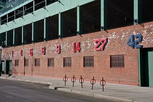 boston, mamma, Stati Uniti d'America gennaio 10 2010 il pensionato numeri di famoso rosso sox Giocatori di il passaggio foto