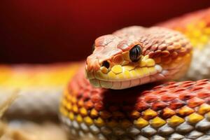 carino Mais serpente nel natura, nazionale geografia, largo vita animali. ai generato. foto