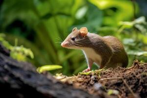 ratto nel natura, nazionale geografia, largo vita animali. ai generato. foto