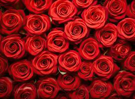naturale rosso Rose sfondo creato con generativo ai tecnologia foto