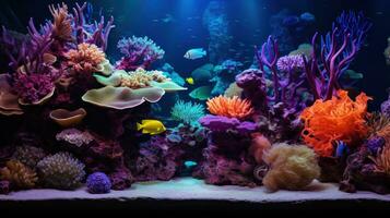 colorato corallo scogliera sfondo foto