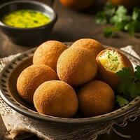 brasiliano merenda coxinha generativo ai foto