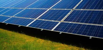 fotovoltaico o solare pannello per rinnovabile energia. generativo ai foto