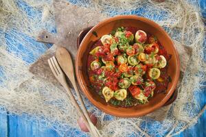 rotolare con polpa di granchio foto