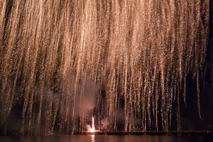 fuochi d'artificio nel forte dei marmi foto