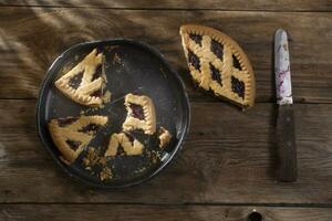 crostata con bacca marmellata foto