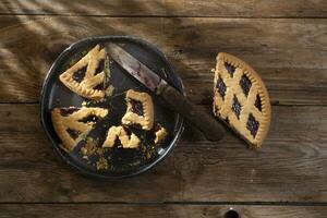 crostata con bacca marmellata foto