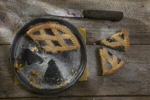 crostata con bacca marmellata foto