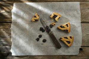 crostata con bacca marmellata foto