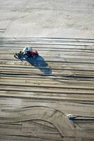 versilia lavori per ristabilire il spiaggia foto