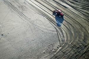 versilia lavori per ristabilire il spiaggia foto