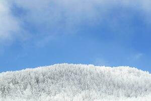 toscana Appennini coperto con neve coperto foto