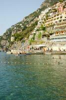 panoramico Visualizza di il villaggio di positano Napoli Italia foto