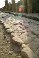 dettagli di il antico città di pompei Napoli foto