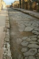 dettagli di il antico città di pompei Napoli foto