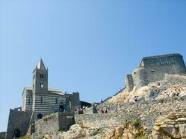 il Chiesa di il mare villaggio di portovenere liguria foto