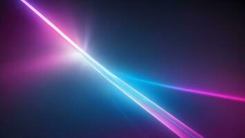 blu rosa neon rifrazione linea futuristico moda alto velocità tecnologia sfondo ai generato foto
