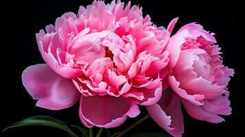 foto di bellissimo peonia fiore isolato su bianca sfondo. generativo ai