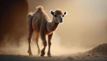 carino animale su natura. ai generativo foto