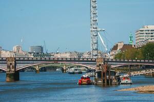 Londra occhio al di sopra di Tamigi fiume nel Londra. foto