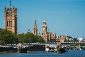 grande Ben e Westminster ponte nel Londra foto