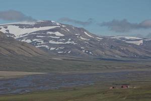 paesaggio vicino a longyearbyen, spitsbergen, norvegia foto